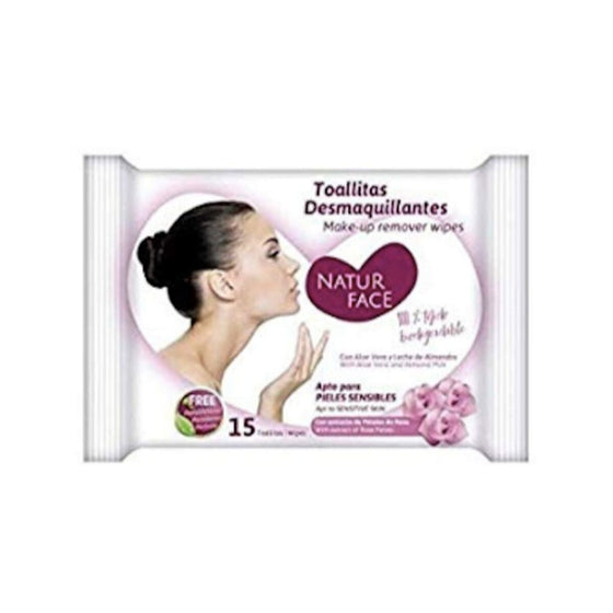 Make Up Remover Wipes Natur Face Rose Petals (20 uds)