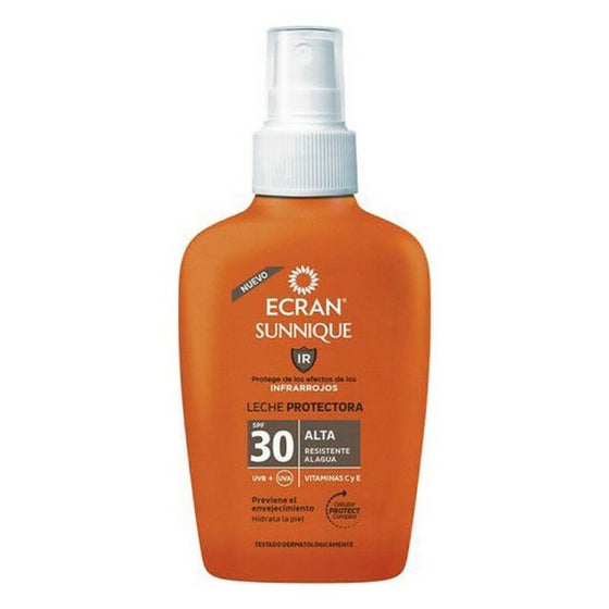 Protector Solar Corporal en Spray Ecran Sunnique IR Leche Solar SPF 30 (100 ml)