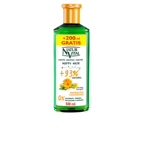 Moisturizing Shampoo Happy Hair Naturaleza y Vida (500 ml)