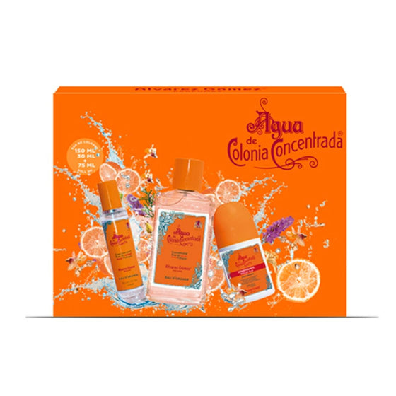 Unisex' Perfume Set Alvarez Gomez Orange Agua de Colonia Concentrada 3 Pieces