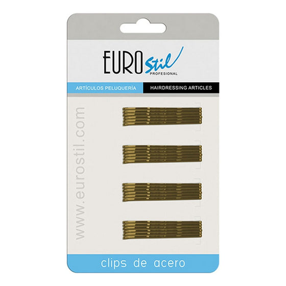 Clips Eurostil 50 mm Bronze Undulator (24 pcs)