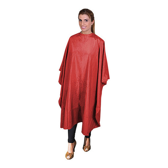 Hairdressing Cape Eurostil Red Nylon (150 x 126 cm)