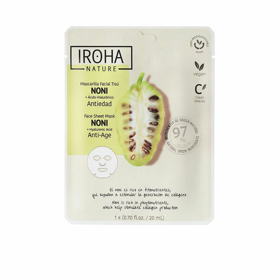 Anti-ageing Hydrating Mask Iroha Noni Hyaluronic Acid (20 ml)