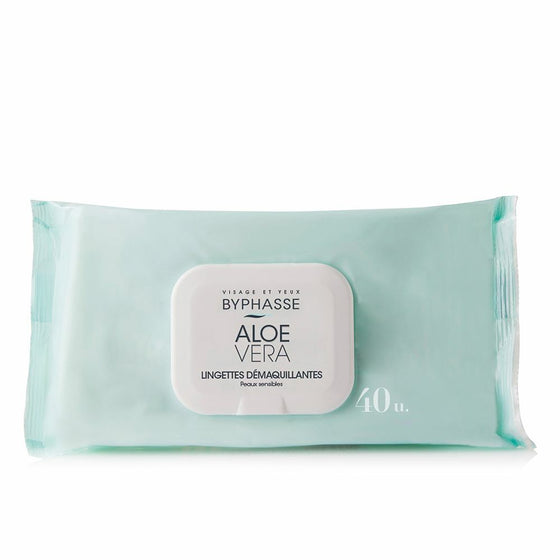 Make Up Remover Wipes Byphasse Aloe Vera (40 uds)