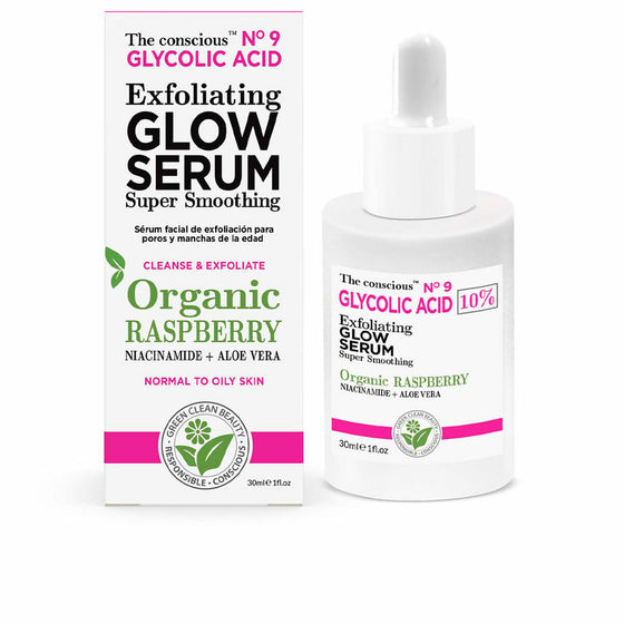 Exfoliating Serum The Conscious Glycolic Acid Raspberry (30 ml)