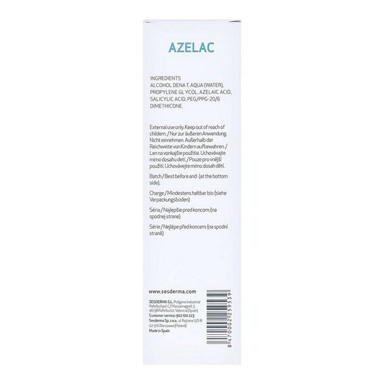 Tratamiento Pieles Acneicas Sesderma Azelac Loción Facial (100 ml)