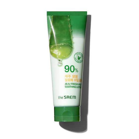 Loción Calmante The Saem Jeju Fresh Aloe 90% (250 ml)